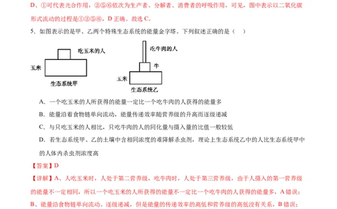 第15讲生态系统及人与环境（练习）（解析版）_2024年新高考资料_2.2024二轮复习_2024年高考生物二轮复习讲练测（新教材新高考）