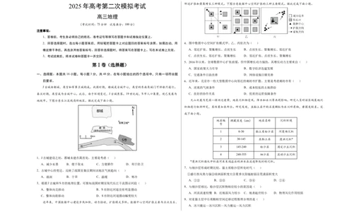地理（福建卷）（考试版A3）_2025年新高考资料_二轮复习_01高考语文等多个文件_2025年高三地理高考二轮复习专项提升_模拟试卷_地理（福建卷）-学易金卷：2025年高考第二次模拟考试_50408085