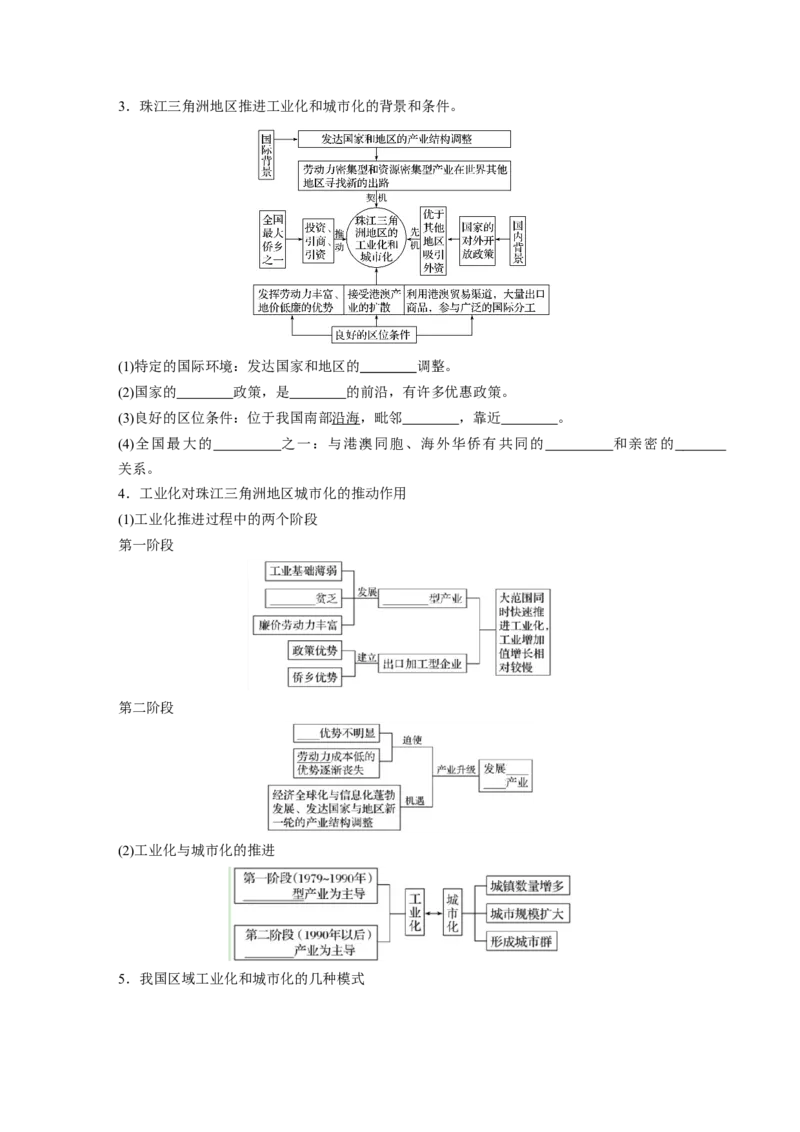 55必修③第4章区域经济发展第33讲区域工业化与城市化&mdash;&mdash;以我国珠江三角洲地区为例_通用版（老高考）复习资料_2023年复习资料_地理高三一轮复习系列
