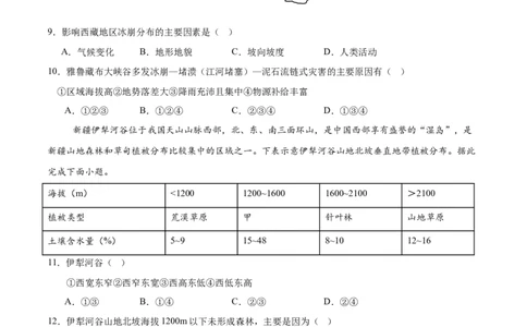 江西高考模拟卷(考试版)_2025年新高考资料_二轮复习_01高考语文等多个文件_2025年高三地理高考二轮复习专项提升_模拟试卷_地理（江西卷）-学易金卷：2025年高考第二次模拟考试_50397771