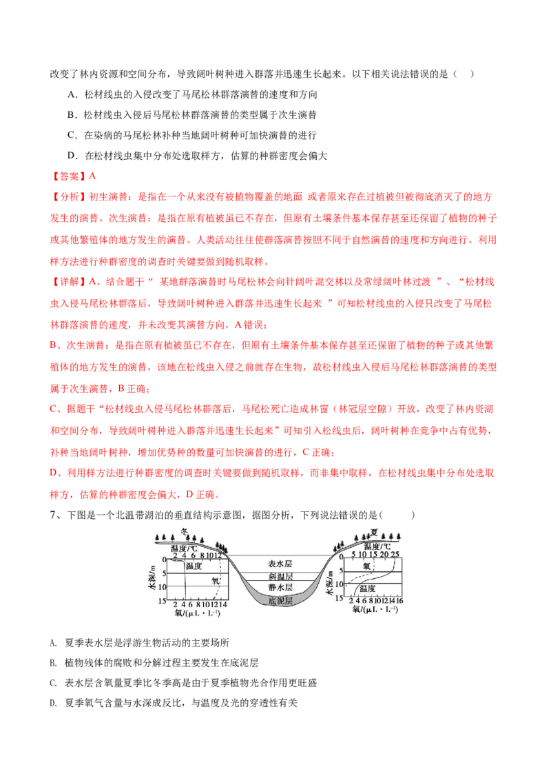 第14讲种群和群落（讲义）解析版_2024年新高考资料_2.2024二轮复习_2024年高考生物二轮复习讲练测（新教材新高考）