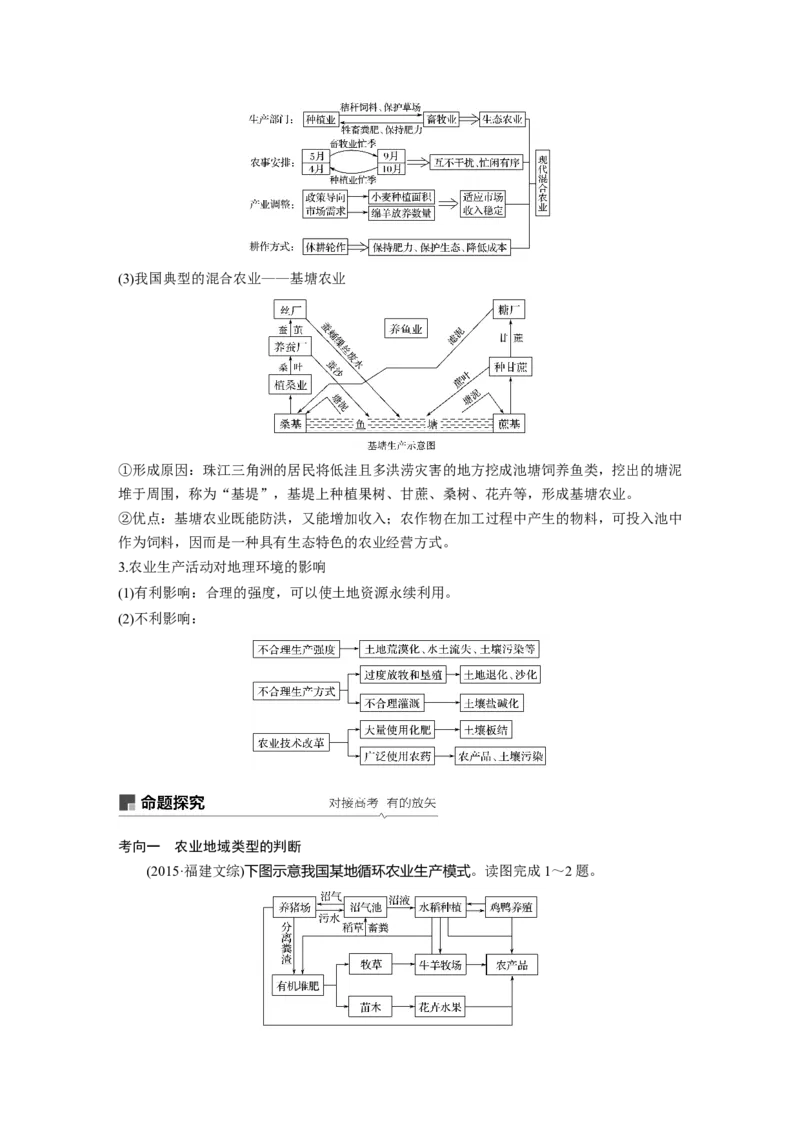 32必修②第3章农业地域的形成与发展第19讲农业的区位选择_通用版（老高考）复习资料_2023年复习资料_地理高三一轮复习系列_地理高三一轮复习系列《一轮复习讲义》（学生版）
