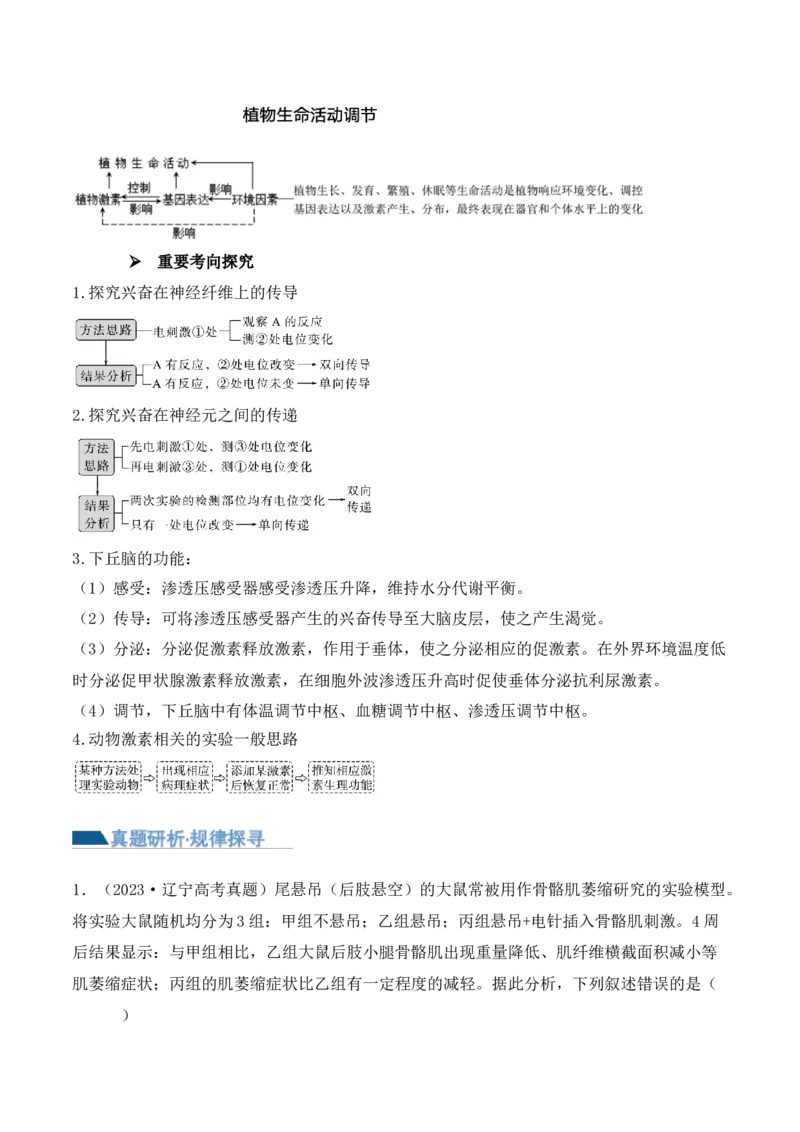 第19讲实验与探究（讲义）（解析版）_2024年新高考资料_2.2024二轮复习_2024年高考生物二轮复习讲练测（新教材新高考）