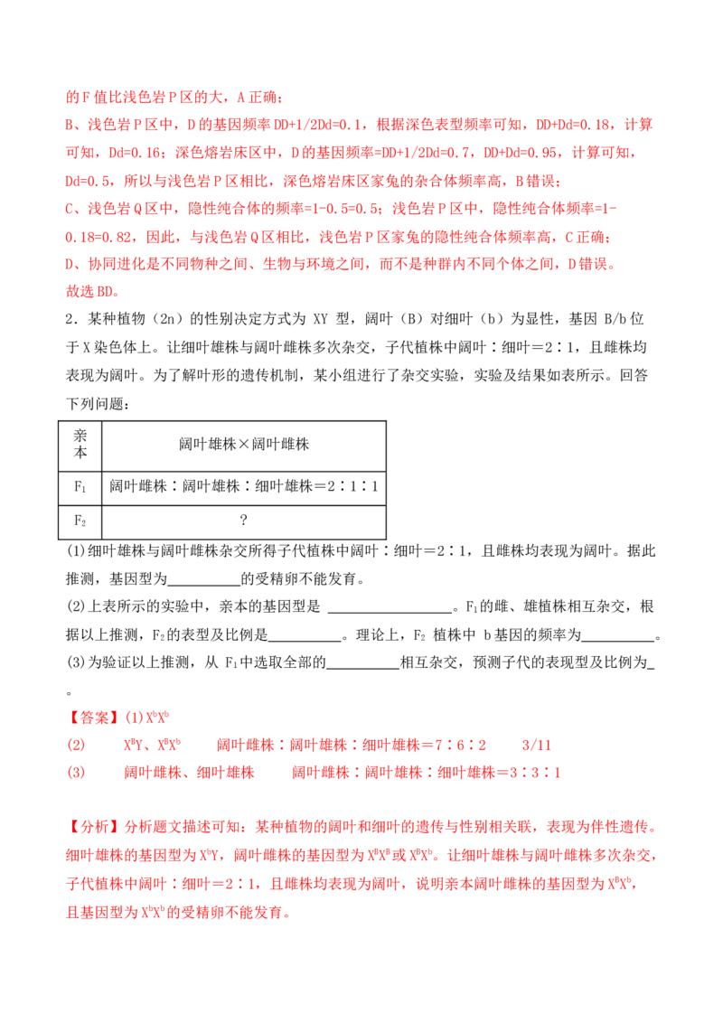 第19讲实验与探究（讲义）（解析版）_2024年新高考资料_2.2024二轮复习_2024年高考生物二轮复习讲练测（新教材新高考）