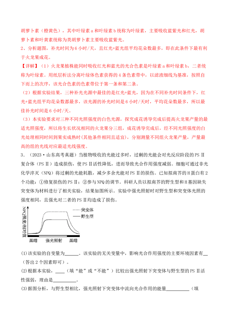 第19讲实验与探究（讲义）（解析版）_2024年新高考资料_2.2024二轮复习_2024年高考生物二轮复习讲练测（新教材新高考）