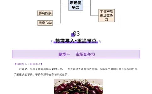微专题市场竞争力（讲义）（原卷版）_2025年新高考资料_二轮复习_上好课2025年高考地理二轮复习讲练测（新高考通用）3381954