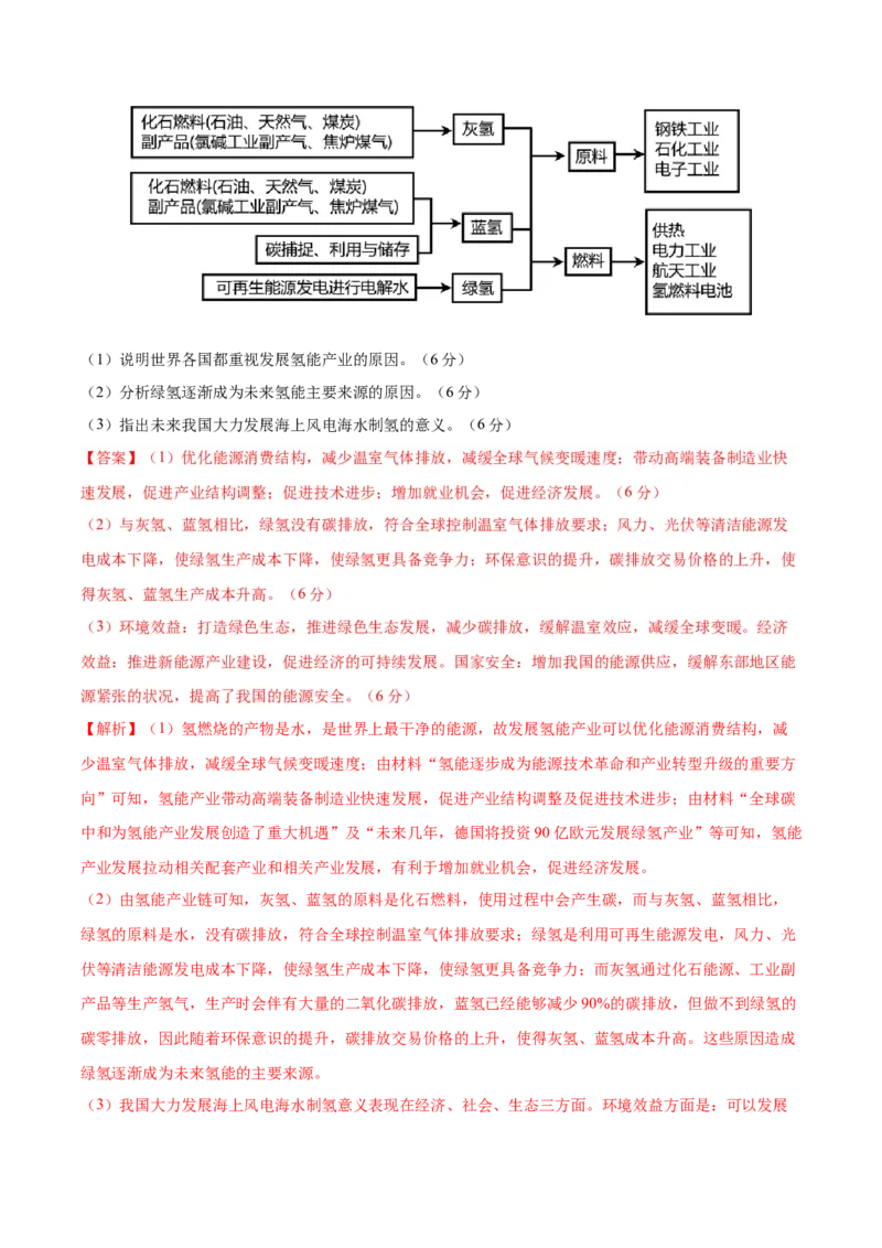 信息必刷卷01（黑吉辽蒙专用）（解析版）_2025年新高考资料_2025考前信息卷_2025年高考地理考前信息必刷卷（黑吉辽蒙专用）3434526