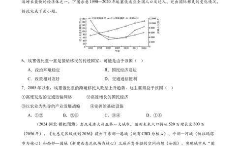 消灭易错人文地理选择题50题专练（原卷版）_2025年新高考资料_二轮复习_01高考语文等多个文件_2025年高三地理高考二轮复习专项提升_易错专练