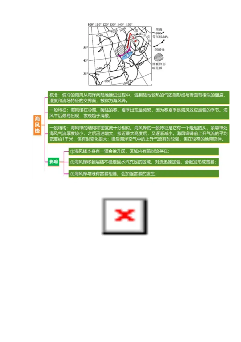 微专题特殊天气系统和现象（讲义）（原卷版）_2025年新高考资料_二轮复习_上好课2025年高考地理二轮复习讲练测（新高考通用）3381954