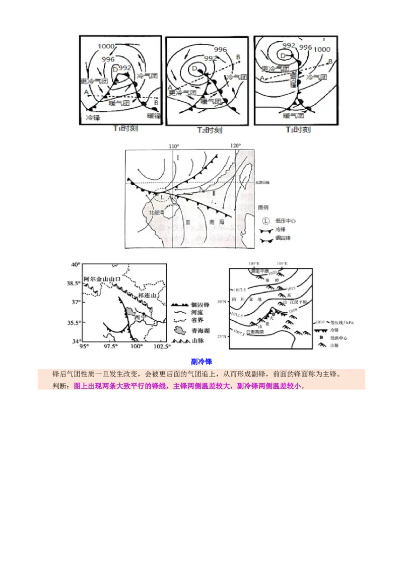 微专题特殊天气系统和现象（讲义）（原卷版）_2025年新高考资料_二轮复习_上好课2025年高考地理二轮复习讲练测（新高考通用）3381954
