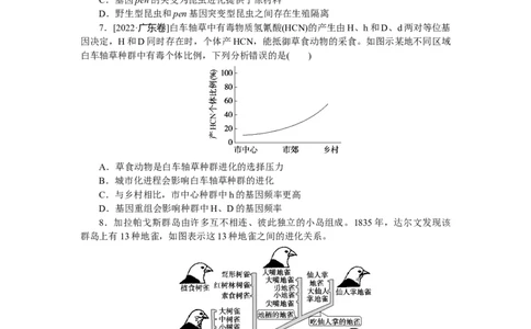 专练60　种群基因组成的变化与物种的形成_新高考复习资料_2023年新高考复习资料_专项复习_2023《微专题&middot;小练习》&middot;生物&middot;新教材&middot;XL-7