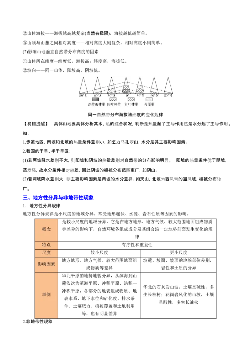 重难点05自然环境的整体性和差异性（浙江专用）（解析版）_2025年新高考资料_二轮复习_01高考语文等多个文件_2025年高三地理高考二轮复习专项提升_重点&middot;难点&middot;热点专练（分地区）