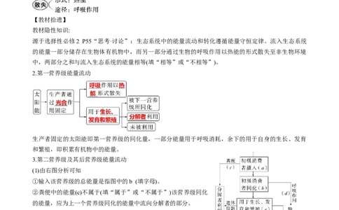 第36讲生态系统的功能（讲义）（学生版）_2024年新高考资料_1.2024一轮复习_2024年高考生物一轮复习讲练测（新教材新高考）