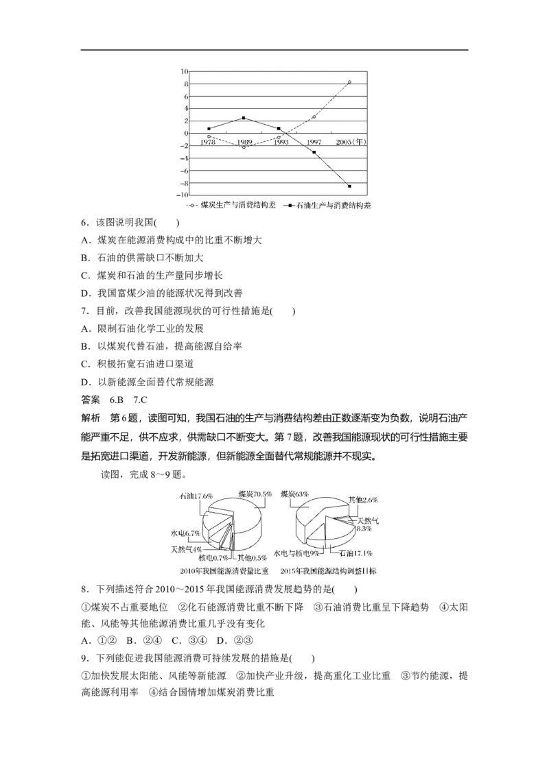 50必修③第3章区域自然资源综合开发第30讲能源资源的开发&mdash;&mdash;以我国山西省为例_通用版（老高考）复习资料_2023年复习资料_地理高三一轮复习系列_320