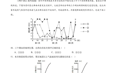 第09讲常见的天气系统和天气（解析版）_2025年新高考资料_一轮复习_备战2025年高考地理一轮复习考点帮（新高考通用）（完结）
