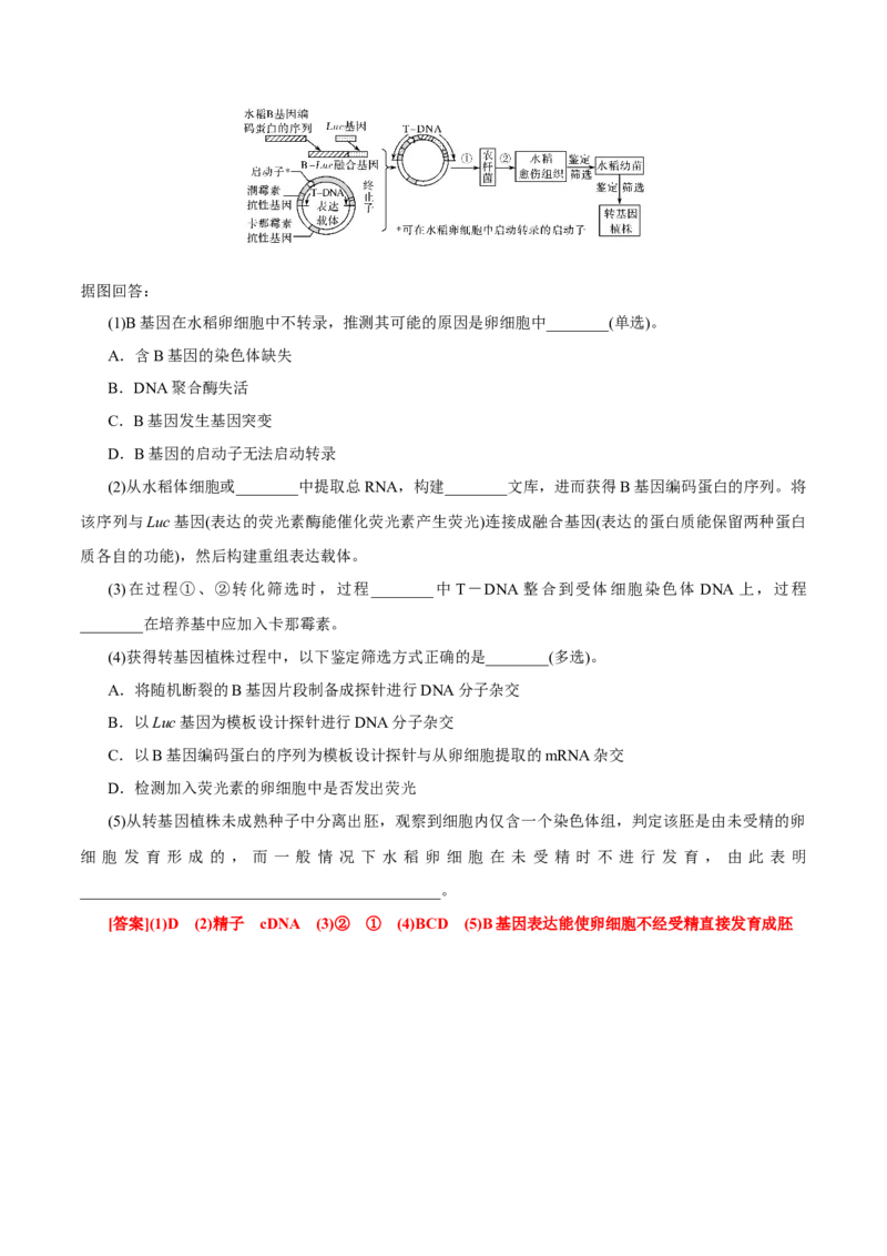 GKSW150_第27讲基因工程-备战2022年高考生物一轮复习精品讲义（人教版）(解析版)_新高考复习资料_2022年新高考复习资料_备战2022新高考生物一轮复习精品讲义（人教版）