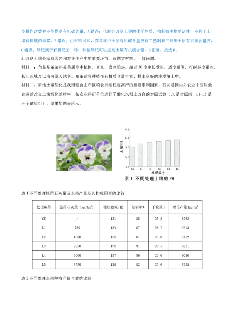 重难点专题07土壤与环境、人类（解析版）_2025年新高考资料_二轮复习_2025年高三地理高考二轮复习专项提升（新高考通用）3405802_重点&middot;难点&middot;热点专练（分地区）_上海专用