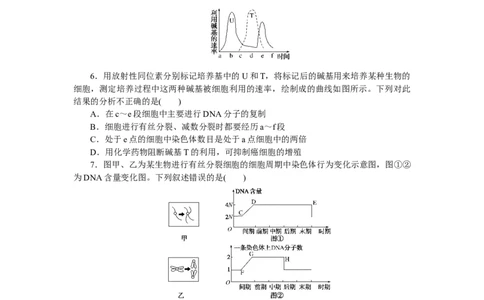 专练32　细胞有丝分裂的图表分析_新高考复习资料_2023年新高考复习资料_专项复习_2023《微专题&middot;小练习》&middot;生物&middot;新教材&middot;XL-7