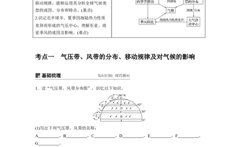 10必修①第3章地球上的大气第7讲气压带和风带_通用版（老高考）复习资料_2023年复习资料_地理高三一轮复习系列_地理高三一轮复习系列《一轮复习讲义》（学生版）