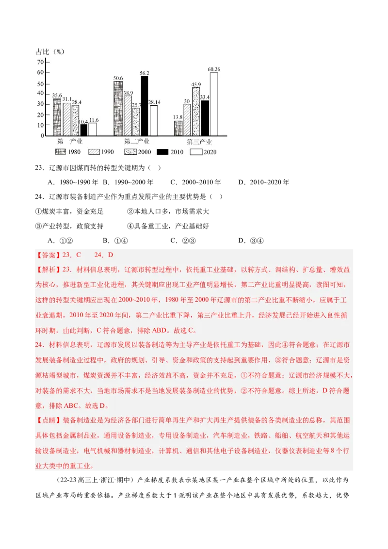 重难题型02常见选择题命题情境与解题技巧-2025年高考地理热点&middot;重点&middot;难点专练（浙江专用）（解析版）_2025年新高考资料_二轮复习_重点&middot;难点&middot;热点专练（分地区）_浙江专用