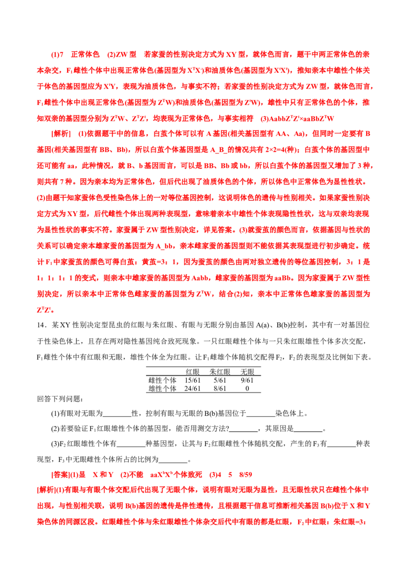 GKSW150_第15讲伴性遗传、人类遗传病-备战2022年高考生物一轮复习精品讲义（人教版）(解析版)_新高考复习资料_2022年新高考复习资料_备战2022新高考生物一轮复习精品讲义（人教版）