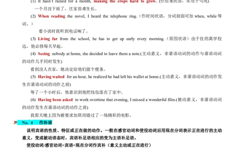 第10讲非谓语动词之分词（讲义）-2024年高考英语一轮复习讲练测（新教材新高考）（解析版）_03高考英语_2024年新高考资料_1.2024一轮复习_2024年高考英语一轮复习讲练测（新教材新高考）