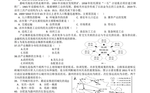 第14讲：城市、产业与区域发展（答案在最后一行，无解析）_通用版（老高考）复习资料_2024年复习资料_2024届高考地理一轮复习配套练习小题狂练（答案在最后一行，无解析）