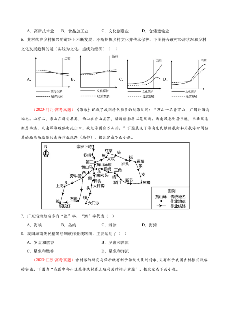 长效热点（练习）（原卷版）_2025年新高考资料_二轮复习_01高考语文等多个文件_上好课2025年高考地理二轮复习讲练测（新高考通用）_第四部分热点聚焦