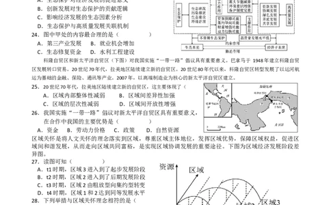 第11讲：区域与区域发展（答案在最后一行，无解析）_通用版（老高考）复习资料_2024年复习资料_2024届高考地理一轮复习配套练习小题狂练（答案在最后一行，无解析）