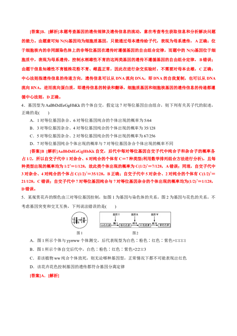 GKSW150_第14讲基因的自由组合定律-备战2022年高考生物一轮复习精品讲义（人教版）(解析版)_新高考复习资料_2022年新高考复习资料_备战2022新高考生物一轮复习精品讲义（人教版）