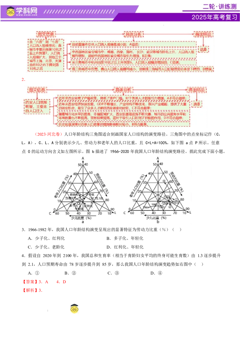 微专题人口新问题（讲义）（解析版）_2025年新高考资料_二轮复习_上好课2025年高考地理二轮复习讲练测（新高考通用）3381954