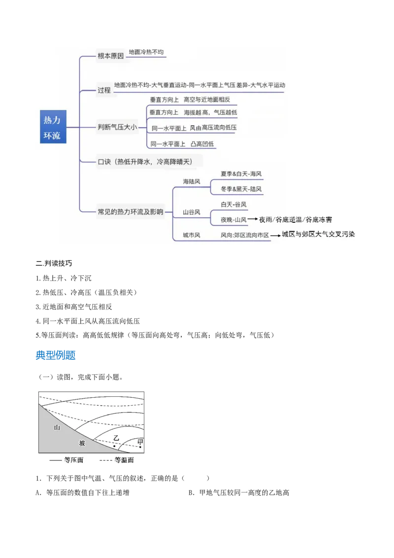 重难点专题02大气受热过程与气温（解析版）_2025年新高考资料_二轮复习_01高考语文等多个文件_2025年高三地理高考二轮复习专项提升_重点&middot;难点&middot;热点专练（分地区）_上海专用