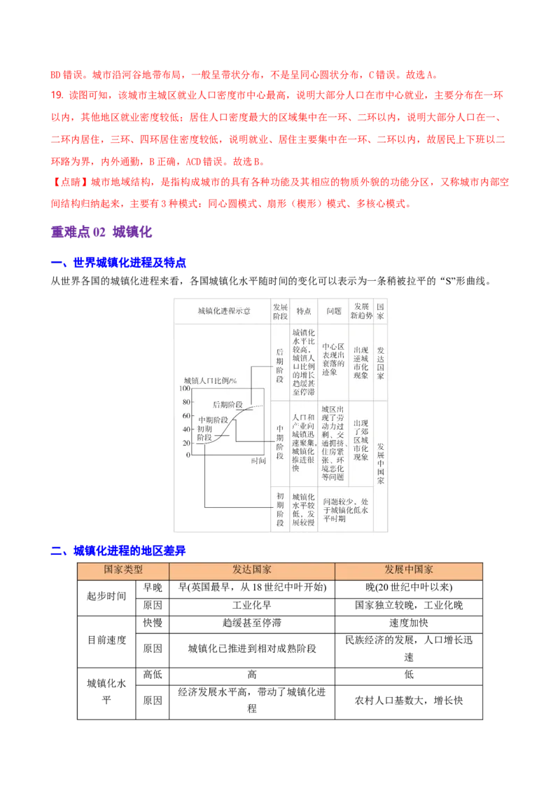 重难点08城镇与乡村（浙江专用）（解析版）_2025年新高考资料_二轮复习_01高考语文等多个文件_2025年高三地理高考二轮复习专项提升_重点&middot;难点&middot;热点专练（分地区）_浙江专用