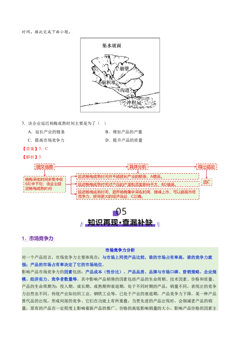 微专题市场竞争力（讲义）（解析版）_2025年新高考资料_二轮复习_01高考语文等多个文件_2025年高三地理高考二轮复习专项提升_二轮讲义