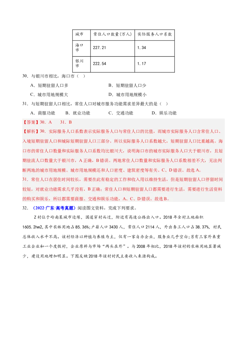 重难点07人口迁移和人口发展（解析版）_2025年新高考资料_二轮复习_2025年高三地理高考二轮复习专项提升（新高考通用）3405802_重点&middot;难点&middot;热点专练（分地区）_广东专用