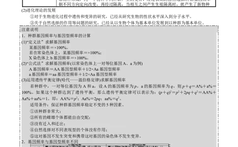 GKSW150_第19讲生物的进化-备战2022年高考生物一轮复习精品讲义（人教版）(原卷版)_新高考复习资料_2022年新高考复习资料_备战2022新高考生物一轮复习精品讲义（人教版）