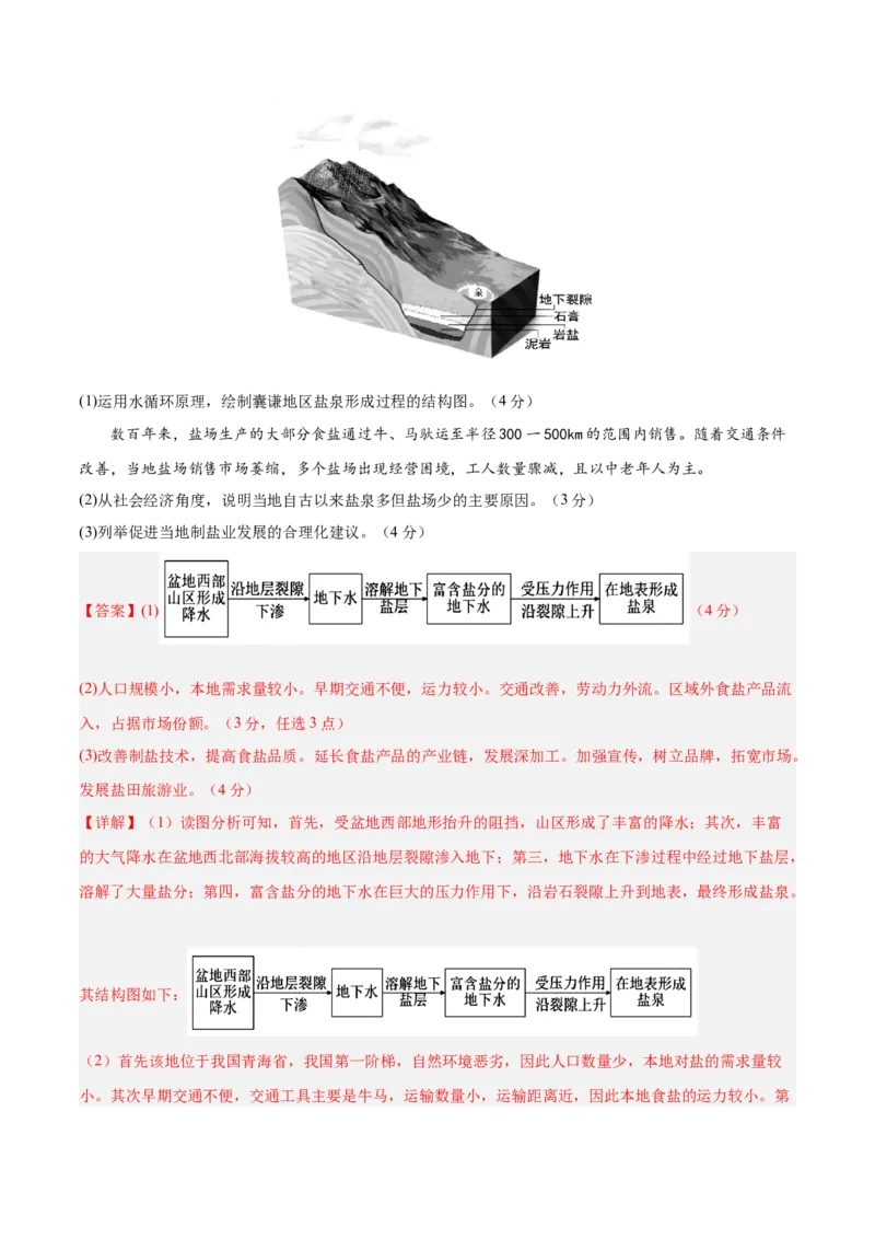 地理（北京卷）（全解全析）_2025年新高考资料_二轮复习_2025年高三地理高考二轮复习专项提升（新高考通用）3405802_模拟试卷