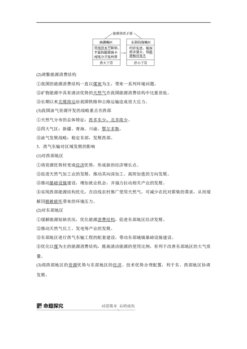 57必修③第5章区际联系与区域协调发展第34讲资源的跨区域调配&mdash;&mdash;以我国西气东输为例_通用版（老高考）复习资料_2023年复习资料_地理高三一轮复习系列_49