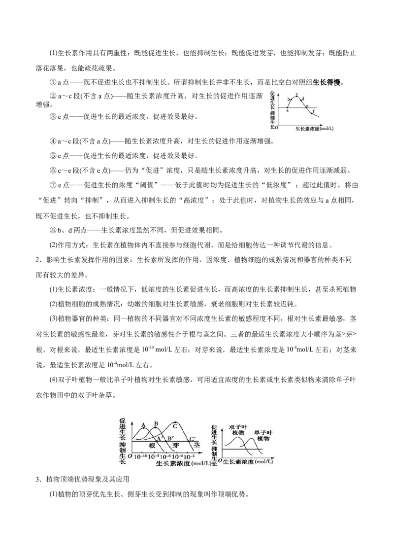 GKSW150_第24讲植物的激素调节-备战2022年高考生物一轮复习精品讲义（人教版）(解析版)_新高考复习资料_2022年新高考复习资料_备战2022新高考生物一轮复习精品讲义（人教版）