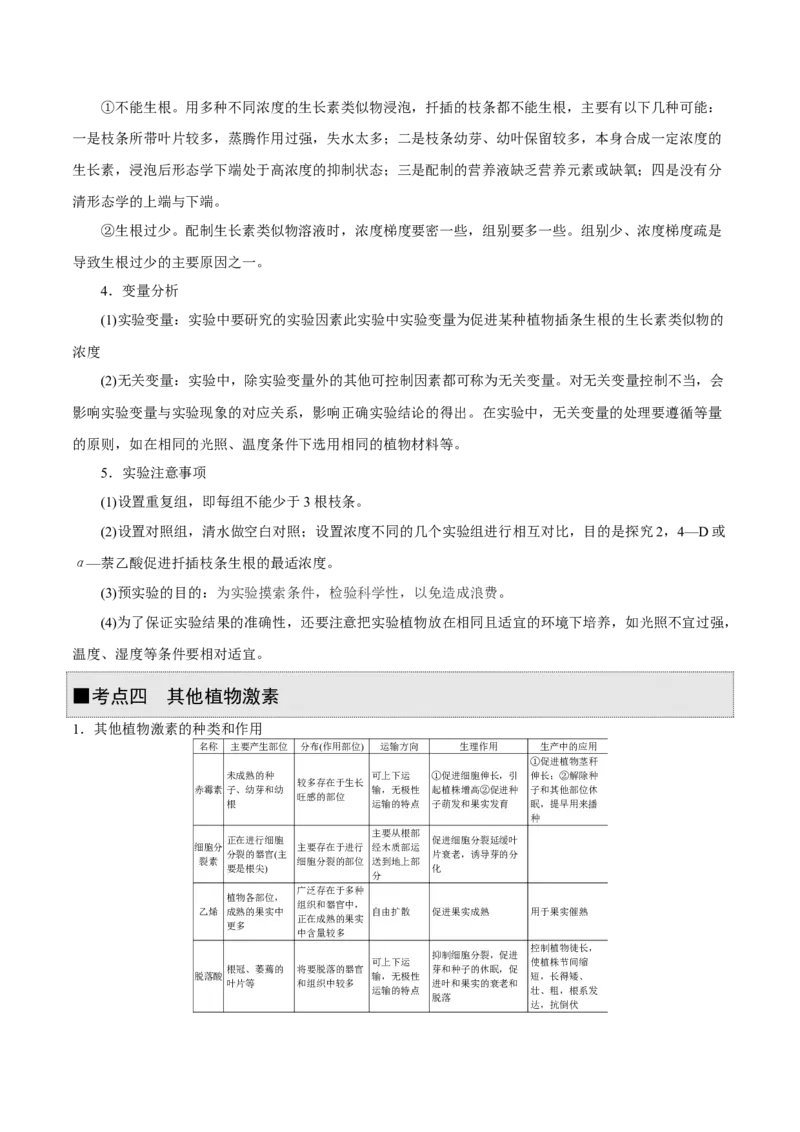 GKSW150_第24讲植物的激素调节-备战2022年高考生物一轮复习精品讲义（人教版）(解析版)_新高考复习资料_2022年新高考复习资料_备战2022新高考生物一轮复习精品讲义（人教版）