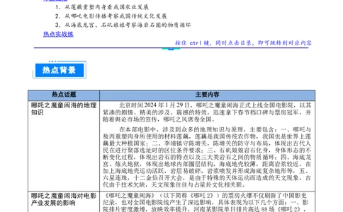 热点02哪吒之魔童闹海背后的地理知识（解析版）_2025年新高考资料_二轮复习_01高考语文等多个文件_2025年高三地理高考二轮复习专项提升_重点&middot;难点&middot;热点专练（分地区）_天津专用