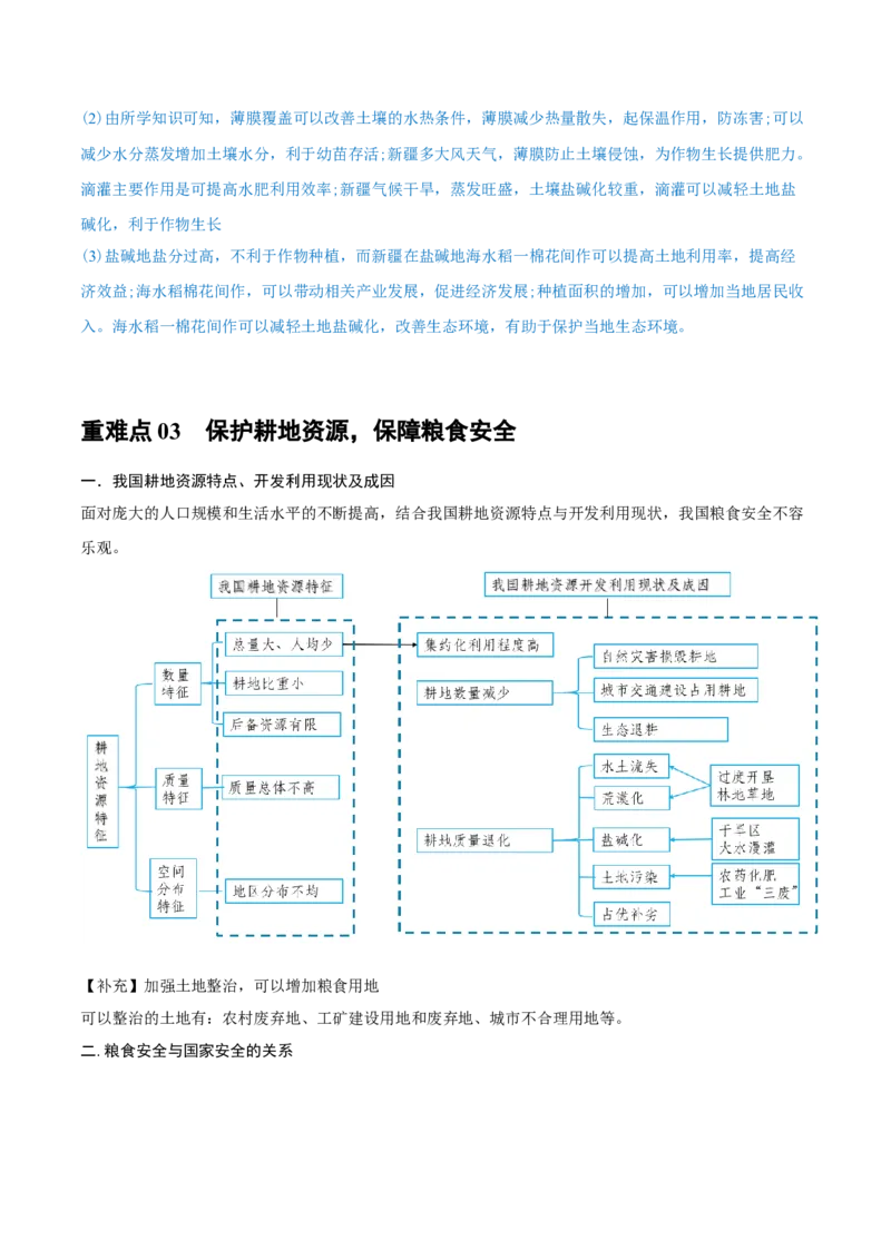 重难点专题12农业区位选择与粮食安全（解析版）_2025年新高考资料_二轮复习_01高考语文等多个文件_2025年高三地理高考二轮复习专项提升_重点&middot;难点&middot;热点专练（分地区）_上海专用