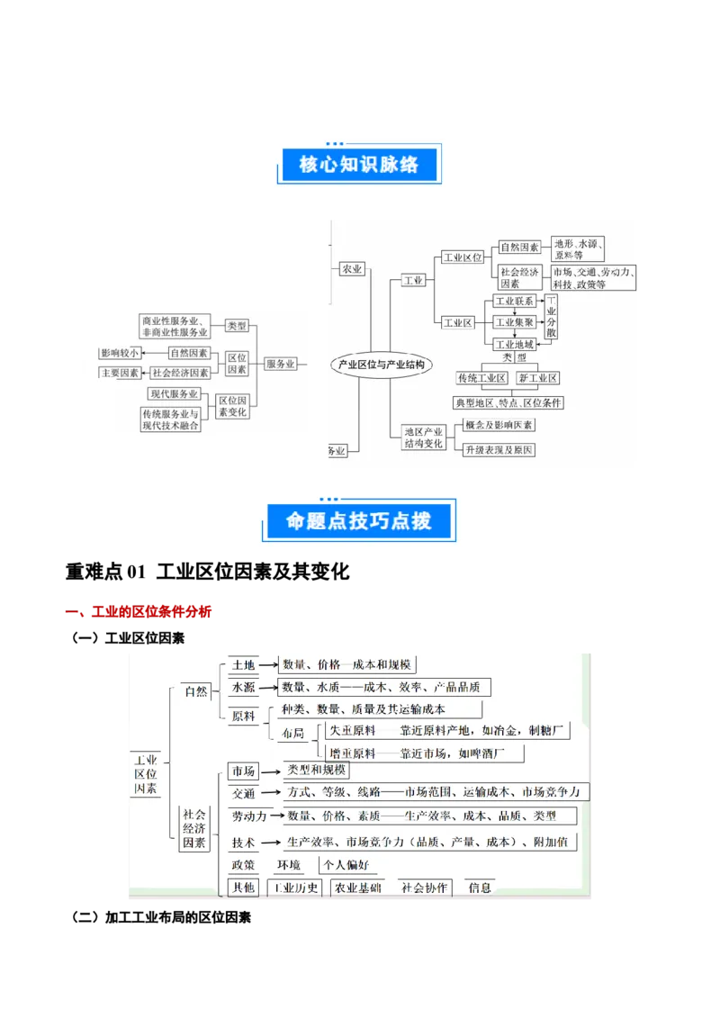 重难点10工业和服务业的可持续发展（解析版）_2025年新高考资料_二轮复习_01高考语文等多个文件_2025年高三地理高考二轮复习专项提升_重点&middot;难点&middot;热点专练（分地区）_广东专用