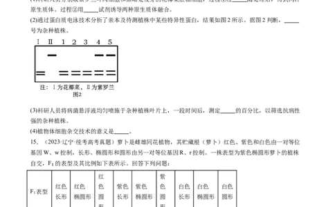 第40讲植物细胞工程（练习）（原卷版）_2024年新高考资料_1.2024一轮复习_2024年高考生物一轮复习讲练测（新教材新高考）