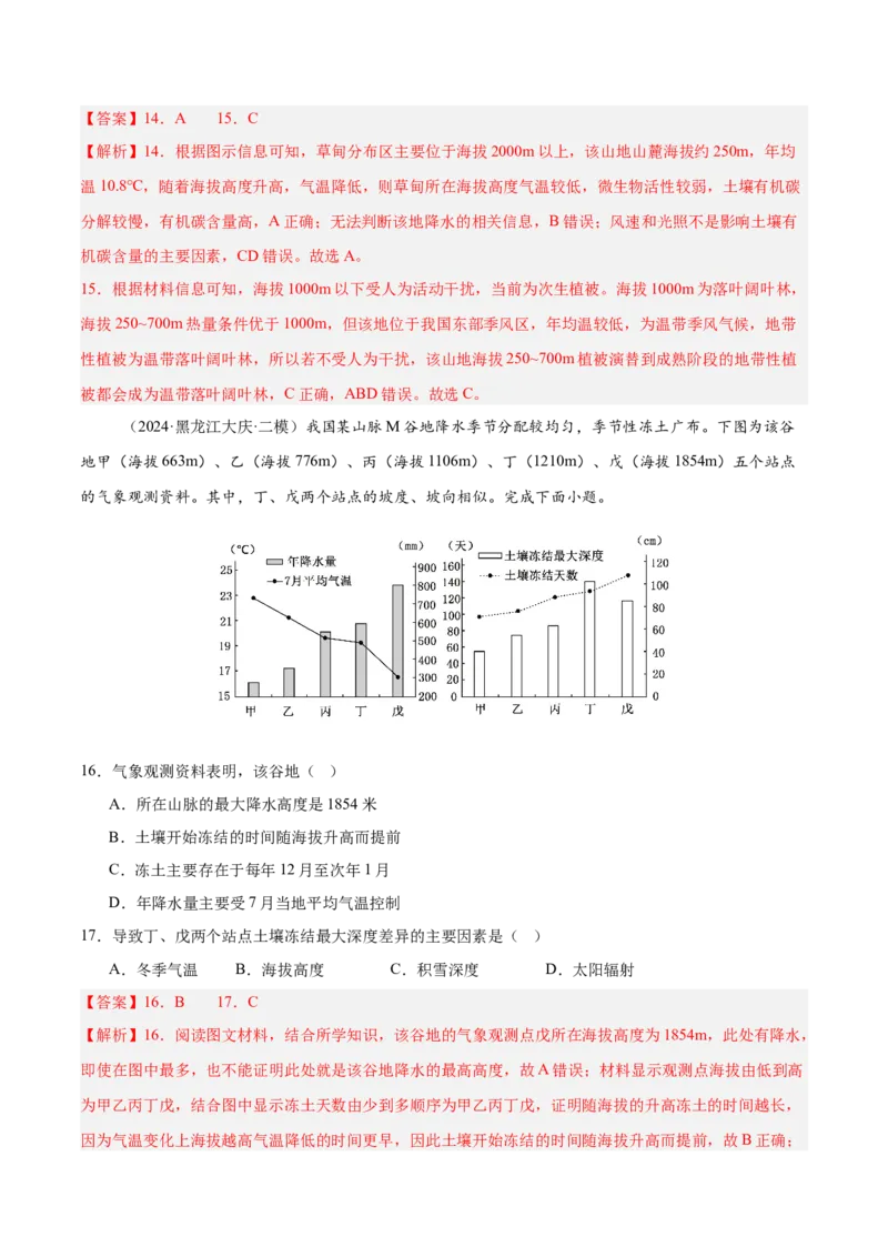 热点05土壤与环境（解析版）_2025年新高考资料_二轮复习_01高考语文等多个文件_2025年高三地理高考二轮复习专项提升_重点&middot;难点&middot;热点专练（分地区）_广东专用