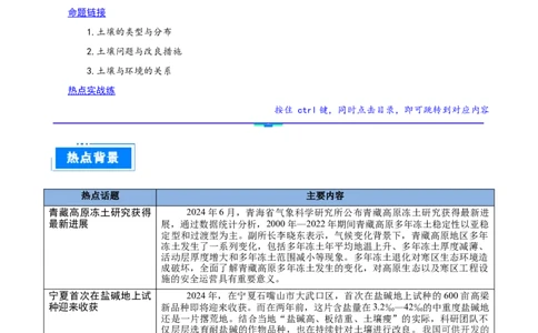 热点05土壤与环境（解析版）_2025年新高考资料_二轮复习_01高考语文等多个文件_2025年高三地理高考二轮复习专项提升_重点&middot;难点&middot;热点专练（分地区）_广东专用