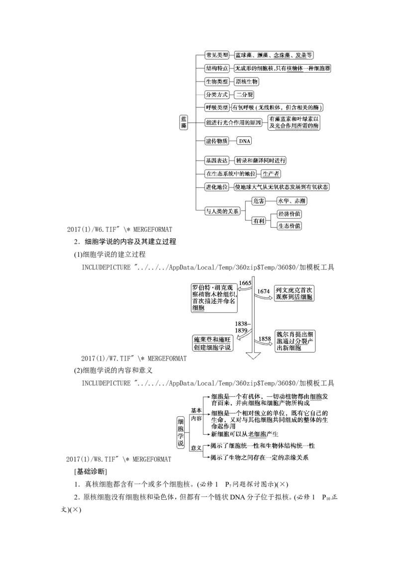 [12501764]高中生物一轮复习学案：第1讲　走近细胞_新高考复习资料_2023年新高考复习资料_一轮复习_精讲精练2023届新高考生物一轮复习学案
