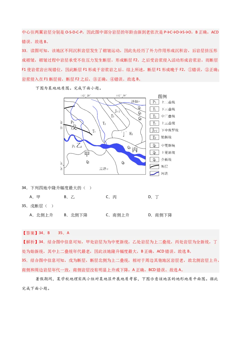 重难点06地表形态的塑造与地貌（解析版）_2025年新高考资料_二轮复习_01高考语文等多个文件_2025年高三地理高考二轮复习专项提升_重点&middot;难点&middot;热点专练（分地区）_天津专用