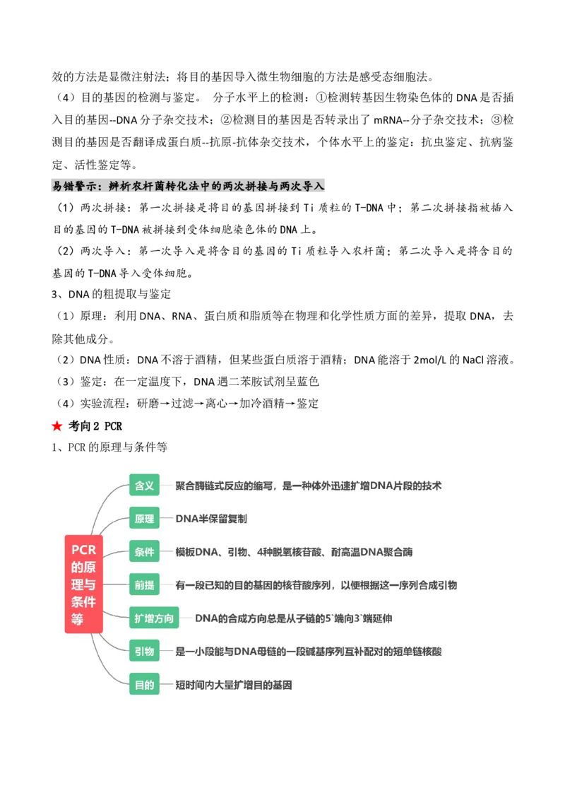 第18讲基因工程（讲义）原卷版_2024年新高考资料_2.2024二轮复习_2024年高考生物二轮复习讲练测（新教材新高考）