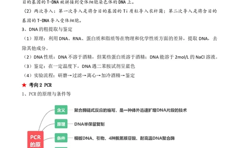第18讲基因工程（讲义）原卷版_2024年新高考资料_2.2024二轮复习_2024年高考生物二轮复习讲练测（新教材新高考）